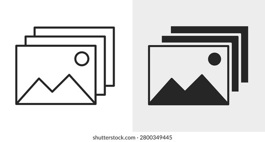 Image Icon represents pictures, visual content, and media management.