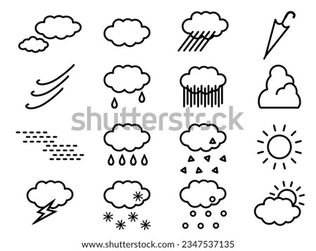 Image Icon Set for Weather Information