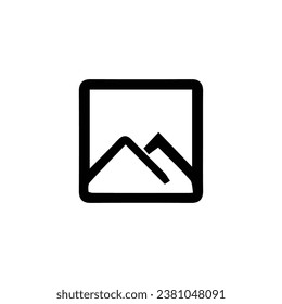 Image icon. Simple style photo studio poster background symbol. Photo studio brand logo design element. Image t-shirt printing. Vector for sticker.