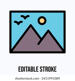 Image Icon Symbol. Photo Vector Icon.
