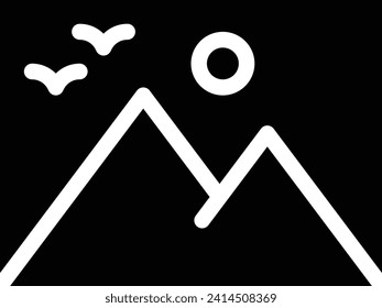 Image Icon Symbol. Photo Vector Icon.
