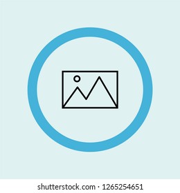 image icon symbol. Premium quality isolated image vector icon in trendy style. image element.