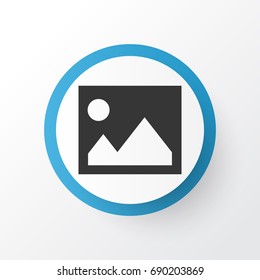 Image Icon Symbol. Premium Quality Isolated Picture  Element In Trendy Style.
