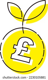 Image icon that raises the pound (£)