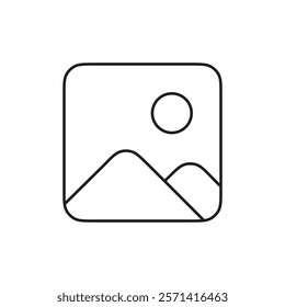 Image icon Thin line vector