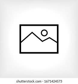 Image Icon. Universal Interface Element, Sign and Symbol - Vector.