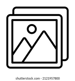 image Icon. User interface Vector Illustration, As a Simple Vector Sign and Trendy Symbol in Line Art Style, for Design and Websites, or Mobile Apps,