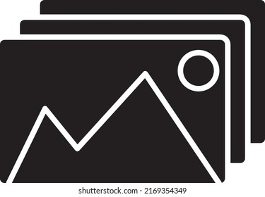 Icono de imagen ilustración de arte vectorial en fondo blanco,.eps
