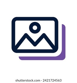 icono de imagen. icono de doble tono vectorial para tu sitio web, móvil, presentación y diseño de logotipo.