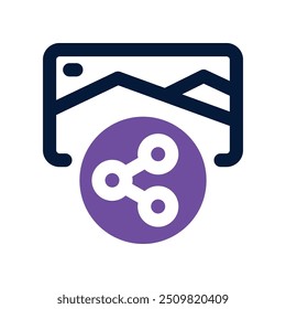 Icono de Imagen. Icono de Vector de doble tono para su Sitio web, móvil, presentación y diseño de logotipo.