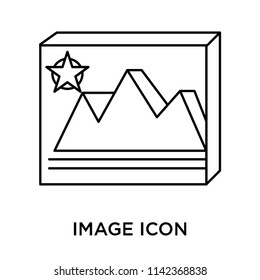 Image icon vector isolated on white background for your web and mobile app design, Image logo concept