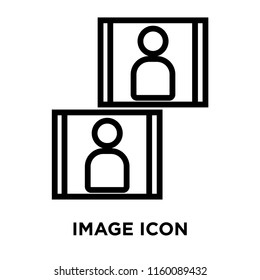 Image icon vector isolated on white background, Image transparent sign , line and outline elements in linear style