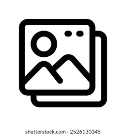 Icono de Imagen. Icono de línea de Vector para su Sitio web, móvil, presentación y diseño de logotipo.