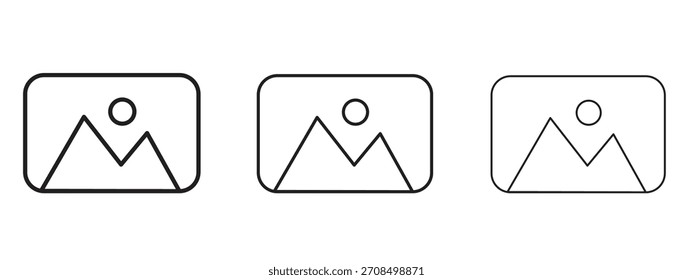 Iconos de Imagen. Colección de ícono de Vector perfecto de píxeles