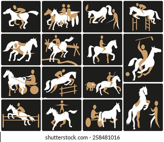 Image icons with the theme equestrian and circus.