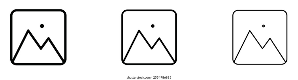 Image icons in tree different stroke sizes