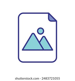 Image icons vector stock illustration.