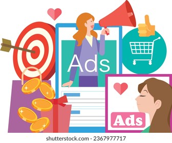 Image illustration to appeal in internet advertising