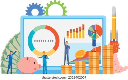 Image illustration of asset management