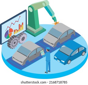 Image illustration of the automobile industry