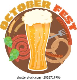 Image illustration of beer and food festival