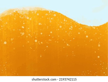 Image illustration of beer with plenty of bubbles