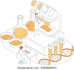 Image illustration of biotechnology field