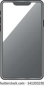 Image illustration of black smartphone