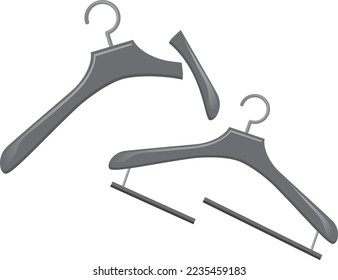 Image illustration of a broken hanger