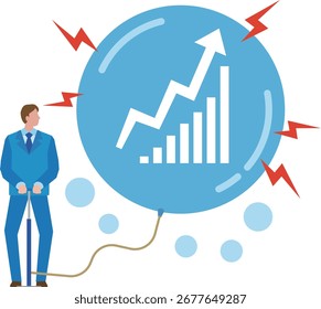 Image illustration of the bubble economy