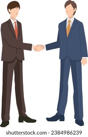 Image illustration of a businessman shaking hands
