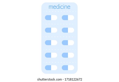 Image illustration of capsule drug sheet