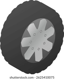 Imagem ilustração de um pneu de carro