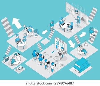 Image illustration of career advancement