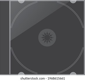 Image illustration of CD case (black)