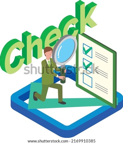 Image illustration of CHECK in PDCA cycle