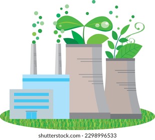 Ilustración de la imagen de electricidad limpia