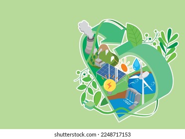 Image illustration of clean energy