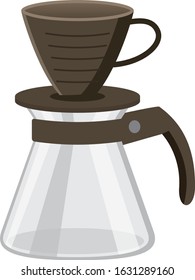 Image illustration of coffee dripper set