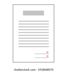 Image illustration of contract document. (no text)