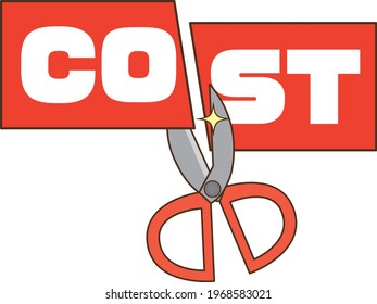 Image illustration of cost cut