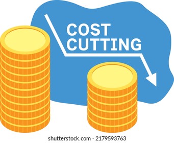 Image illustration of cost cutting