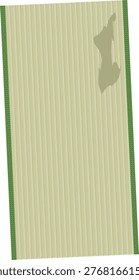 Image illustration of a damaged and unusable tatami mat.