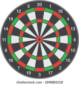 Image illustration of darts board (front)