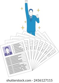 Image illustration for discovering excellent human resources
