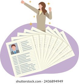 Image illustration for discovering excellent human resources