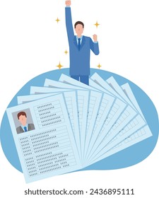 Image illustration for discovering excellent human resources