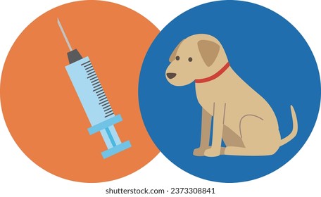 Image illustration of dog vaccination