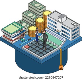 Image illustration of educational expenses