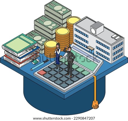 Image illustration of educational expenses